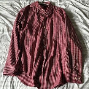 Men’s button down red banana republic shirt